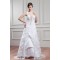 A-Line Satin Organza Sleeveless Halter Beaded Lace Wedding Dresses 2030720