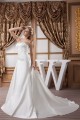 A-Line Sweetheart Sleeveless Chapel Train Beaded Wedding Dresses 2030721
