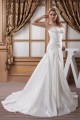 A-Line Sweetheart Sleeveless Chapel Train Beaded Wedding Dresses 2030721