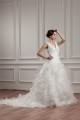 A-Line Sleeveless V-Neck Chapel Train Wedding Dresses 2030722