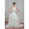 Great A-Line Sleeveless Straps Satin Organza Wedding Dresses 2030723