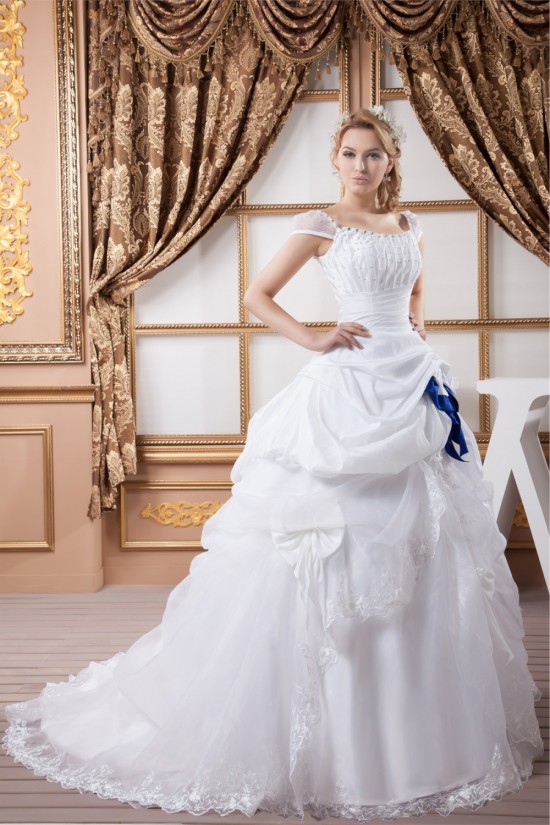 Great Ball Gown Soft Sweetheart Satin Organza Cap Sleeve Wedding Dresses 2030724 Great Ball Gown Soft Sweetheart Satin Organza Cap Sleeve Wedding Dresses 2030724