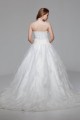 Great Ball Gown Soft Sweetheart Satin Organza Lace Wedding Dresses 2030725