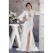 Sheath/Column Long Sleeve Sweep Train Best Wedding Dresses 2030726