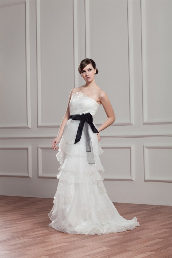 Great Satin Organza A-Line Strapless Sleeveless Wedding Dresses 2030727 Great Satin Organza A-Line Strapless Sleeveless Wedding Dresses 2030727