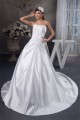 A-Line Soft Sleeveless Satin Strapless Chapel Train Wedding Dresses 2030730 A-Line Soft Sleeveless Satin Strapless Chapel Train Wedding Dresses 2030730