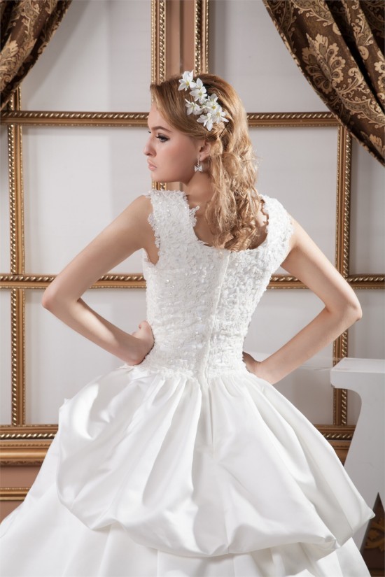 Great Square Ball Gown Satin Taffeta Lace Wedding Dresses 2030732 Great Square Ball Gown Satin Taffeta Lace Wedding Dresses 2030732