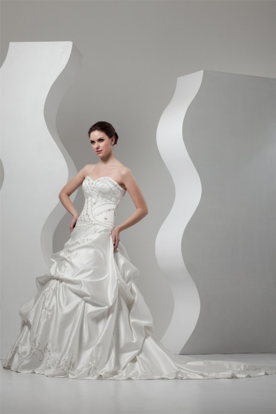 Great Sweetheart A-Line Sleeveless Taffeta Wedding Dresses 2030734 Great Sweetheart A-Line Sleeveless Taffeta Wedding Dresses 2030734