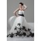 Great Sweetheart Satin Organza A-Line Sleeveless Wedding Dresses 2030735