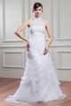 High-Neck A-Line Satin Organza Sleeveless Wedding Dresses 2030739 High-Neck A-Line Satin Organza Sleeveless Wedding Dresses 2030739
