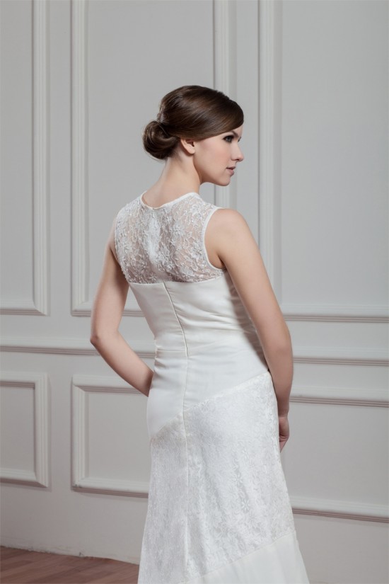 Sheath/Column Sleeveless Lace Chiffon New Arrival Wedding Dresses 2030740 Sheath/Column Sleeveless Lace Chiffon New Arrival Wedding Dresses 2030740