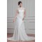 Sheath/Column Sleeveless Lace Chiffon New Arrival Wedding Dresses 2030740
