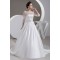 A-Line Beaded 3/4 Length Sleeve Wedding Dresses 2030742