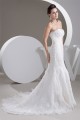 Elegant Trumpet/Mermaid Sweetheart Satin Lace Sleeveless Wedding Dresses 2030744 Elegant Trumpet/Mermaid Sweetheart Satin Lace Sleeveless Wedding Dresses 2030744