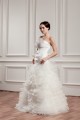 A-Line Satin Taffeta Lace Sleeveless Sweet Wedding Dresses 2030747