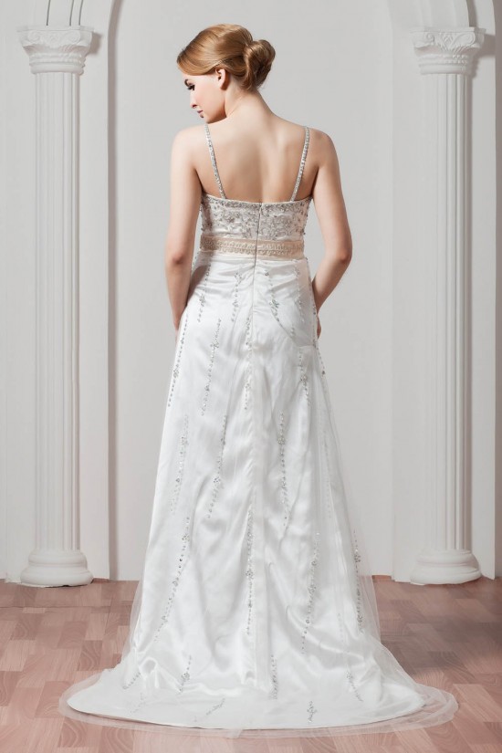 Hot Sale Spaghetti Straps Sleeveless Sheath/Column Beaded Sequin Wedding Dresses 2030751 Hot Sale Spaghetti Straps Sleeveless Sheath/Column Beaded Sequin Wedding Dresses 2030751