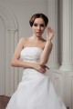 Hot Sale Strapless Sleeveless Satin A-Line Sweet Wedding Dresses 2030752 Hot Sale Strapless Sleeveless Satin A-Line Sweet Wedding Dresses 2030752