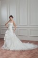 A-Line Satin Organza Sweetheart Chapel Train Lace Wedding Dresses 2030753 A-Line Satin Organza Sweetheart Chapel Train Lace Wedding Dresses 2030753