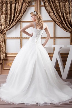 Latest Design Sleeveless Straps A-Line Sweet Wedding Dresses 2030762