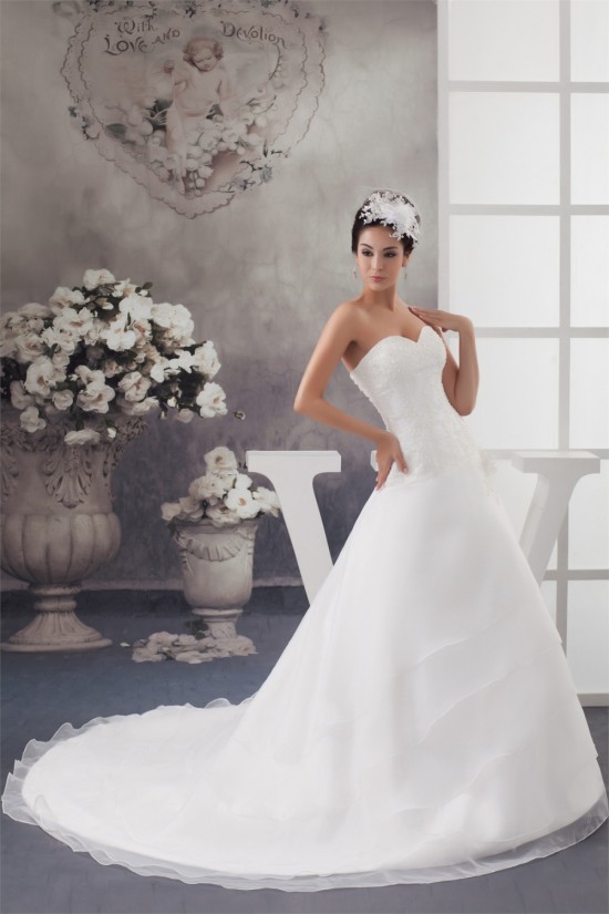 Latest Design Sleeveless Sweetheart A-Line Lace Wedding Dresses 2030763 Latest Design Sleeveless Sweetheart A-Line Lace Wedding Dresses 2030763