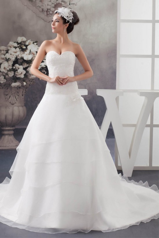 Latest Design Sleeveless Sweetheart A-Line Lace Wedding Dresses 2030763 Latest Design Sleeveless Sweetheart A-Line Lace Wedding Dresses 2030763