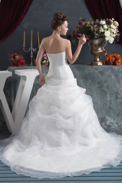 Latest Design Strapless Sleeveless A-Line Wedding Dresses 2030764