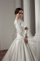 Long Sleeve Satin Fine Netting A-Line Portrait High Neck Wedding Dresses 2030766 Long Sleeve Satin Fine Netting A-Line Portrait High Neck Wedding Dresses 2030766