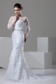 Mermaid/Trumpet Bateau Satin Lace 3/4 Length Sleeve Lace Wedding Dresses 2030767 Mermaid/Trumpet Bateau Satin Lace 3/4 Length Sleeve Lace Wedding Dresses 2030767