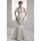 Mermaid/Trumpet Short Sleeve Portrait Lace Wedding Dresses 2030771