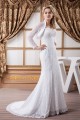 Mermaid/Trumpet Satin Lace Sweetheart Wedding Dresses with A Long Sleeve Lace Jacket 2030772 Mermaid/Trumpet Satin Lace Sweetheart Wedding Dresses with A Long Sleeve Lace Jacket 2030772