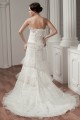 Sleeveless Strapless Court Train Lace Wedding Dresses 2030773