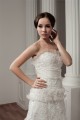 Sleeveless Strapless Court Train Lace Wedding Dresses 2030773