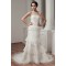 Sleeveless Strapless Court Train Lace Wedding Dresses 2030773