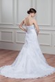 A-Line Sleeveless Soft Sweetheart Lace Wedding Dresses 2030775