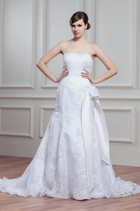 A-Line Sleeveless Soft Sweetheart Lace Wedding Dresses 2030775 A-Line Sleeveless Soft Sweetheart Lace Wedding Dresses 2030775