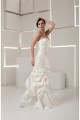 Mermaid/Trumpet Sweetheart Satin Taffeta Floor-Length Wedding Dresses 2030776