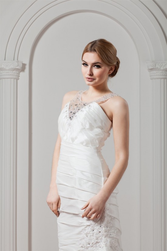 New Arrival A-Line Taffeta V-Neck Beaded Wedding Dresses 2030777 New Arrival A-Line Taffeta V-Neck Beaded Wedding Dresses 2030777
