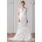 New Arrival A-Line Taffeta V-Neck Beaded Wedding Dresses 2030777