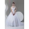 New Arrival Ball Gown Satin Organza V-Neck Sleeveless Wedding Dresses 2030778