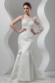 New Arrival Mermaid/Trumpet Satin Lace One-Shoulder Wedding Dresses 2030780 New Arrival Mermaid/Trumpet Satin Lace One-Shoulder Wedding Dresses 2030780