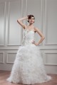 New Arrival Satin Sleeveless A-Line Sweetheart Wedding Dresses 2030781