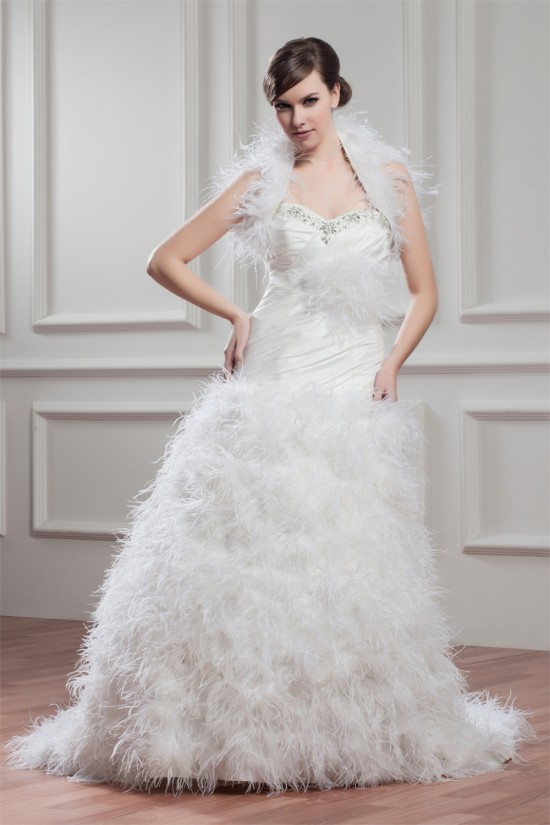 New Arrival Satin Sleeveless A-Line Sweetheart Wedding Dresses 2030781 New Arrival Satin Sleeveless A-Line Sweetheart Wedding Dresses 2030781