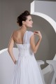 New Design A-Line One-Shoulder Sleeveless Chiffon Beaded Lace Wedding Dresses 2030785