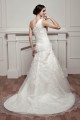 A-Line Satin One-Shoulder Sleeveless Sweet Wedding Dresses 2030786 A-Line Satin One-Shoulder Sleeveless Sweet Wedding Dresses 2030786