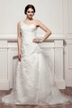 A-Line Satin One-Shoulder Sleeveless Sweet Wedding Dresses 2030786 A-Line Satin One-Shoulder Sleeveless Sweet Wedding Dresses 2030786