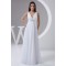 New Design A-Line Sleeveless Chiffon V-Neck Beaded Floor-Length Wedding Dresses 2030787