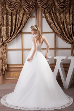 New Design Halter Satin Lace A-Line Sleeveless Wedding Dresses 2030790