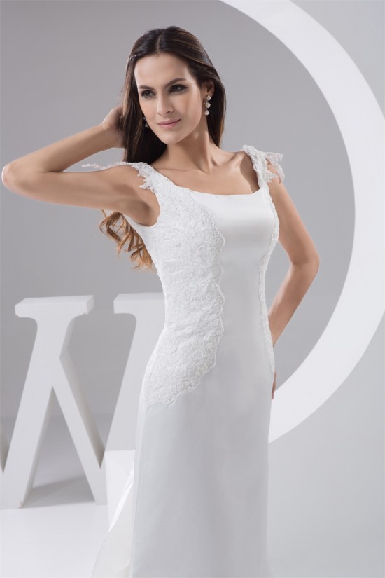 New Design Satin Square Mermaid/Trumpet Lace Wedding Dresses 2030794 New Design Satin Square Mermaid/Trumpet Lace Wedding Dresses 2030794