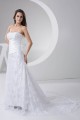 Elegant A-Line Satin Lace Strapless Wedding Dresses 2030795 Elegant A-Line Satin Lace Strapless Wedding Dresses 2030795