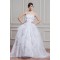 New Design Sleeveless Ball Gown Strapless Satin Organza Wedding Dresses 2030796